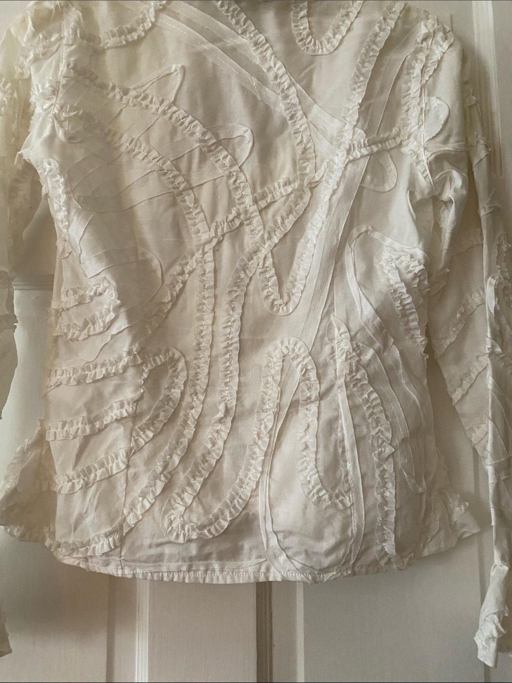 Anne Fontaine Ruffled lightweight Jacket. Sz. 1/ XS - Picture 12 of 14